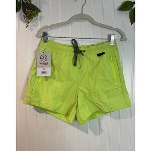 Wrangler ATG Men's Neon Green Mid-Rise Utility Shorts XS